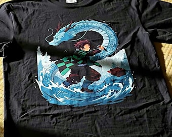 Tanjiro Water Breathing Unisex Garment-Dyed T-shirt