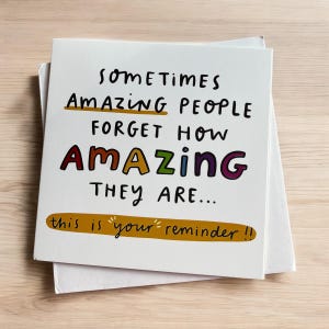Carte d'anniversaire Amazing People