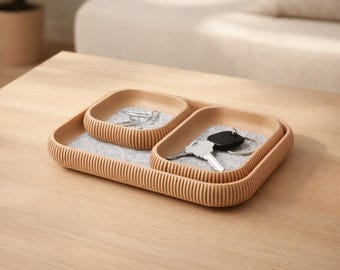 Set di vassoi minimalisti per riporre oggetti, organizer da ingresso in stile scandinavo