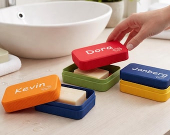 Personalized Travel Soap Case, Custom Minimalist PLA Soap Holder