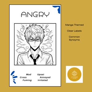 Manga Inspired Emotion / Feelings Activity Booklet for Older Children and Teens image 4