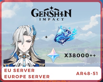 Europe Server | Neuvillette + Signature Weapon + 38000+ Primogems | Genshin Impact Account Genshin Impacts Account Reroll Accounts