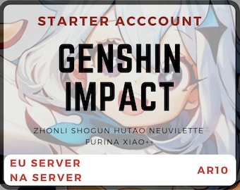 Account Starter per Server America Europa/Genshin Impact Account Starter per account Genshin Impacts