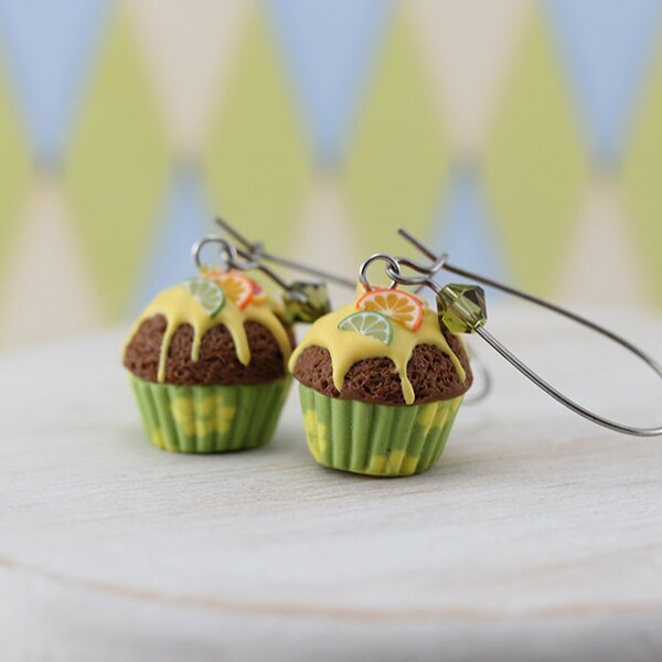 Citrus Cupcake Earrings