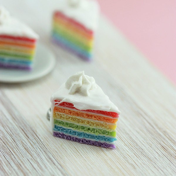 Rainbow Cake Charm / Pendant
