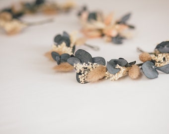 dried flower crown, dried flowers, head crown, wedding crown, baptism, hair accessory, boho, bridesmaid