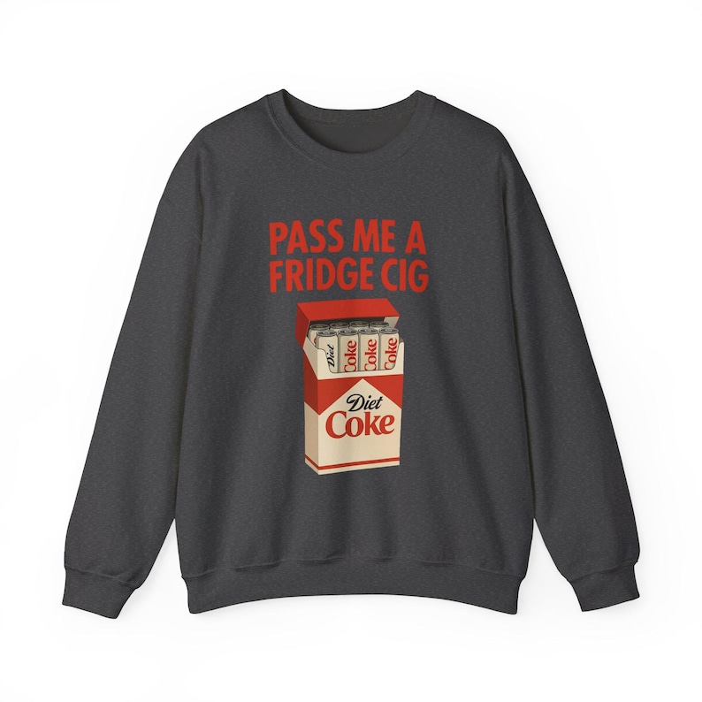Felpa divertente "Frigorifero Cig" di Diet Coke, Felpa divertente "Frigorifero Cig" di Diet Coke, Pacchetto di sigarette di Diet Coke, Maglietta "Passami una sigaretta da frigorifero", Sigaretta da frigorifero immagine 10