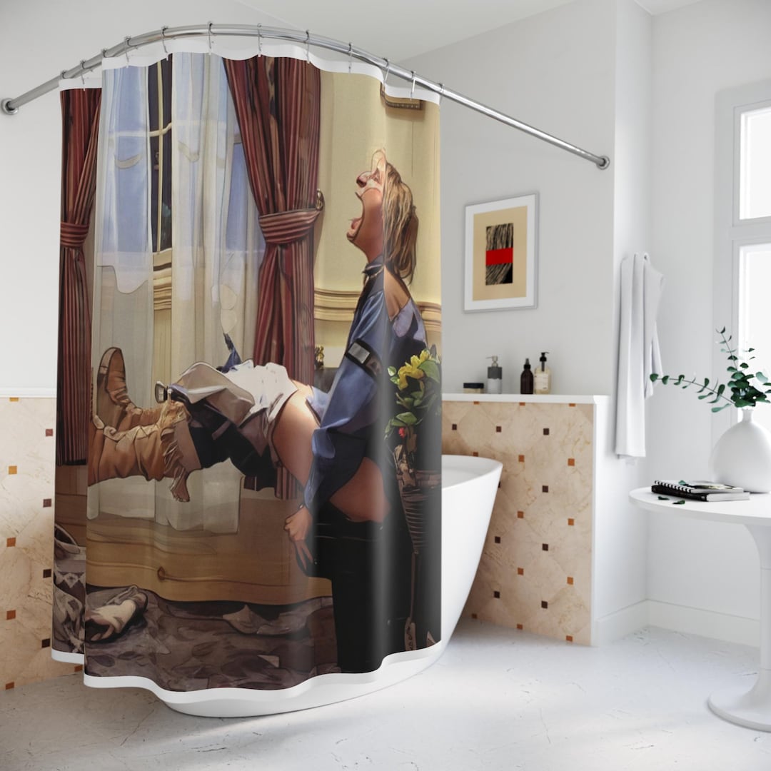 Dumb and Dumber Bathroom Scene Shower Curtain, Funny Bathroom Curtain ...