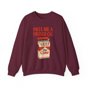 Felpa divertente "Frigorifero Cig" di Diet Coke, Felpa divertente "Frigorifero Cig" di Diet Coke, Pacchetto di sigarette di Diet Coke, Maglietta "Passami una sigaretta da frigorifero", Sigaretta da frigorifero immagine 8