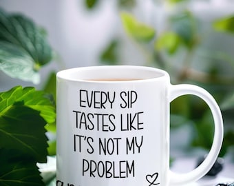 パーソナライズされた退職コーヒーマグ、ハッピー退職カップ、もう私の問題ではありません、私は退職していますマグ、彼女のための退職カップ、面白い退職