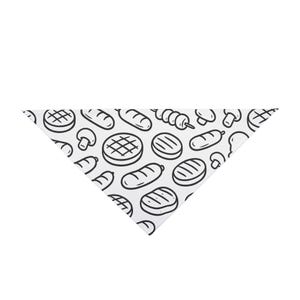 Dog Grill Bandana, BBQ Pet Bandanna, Summer Dog Bandanna, Grill Lover Dog Accessory, Outdoor Dog Gear