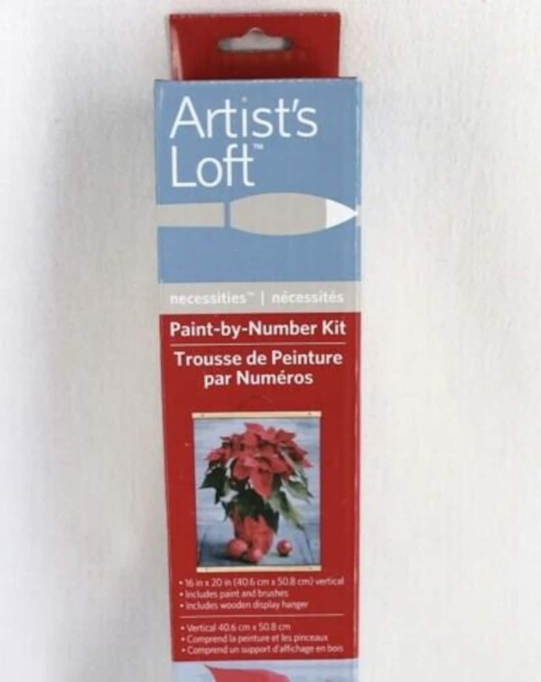 Artists Loft Paint by Number Kit Poinsettia Intermediate Difficulty 16