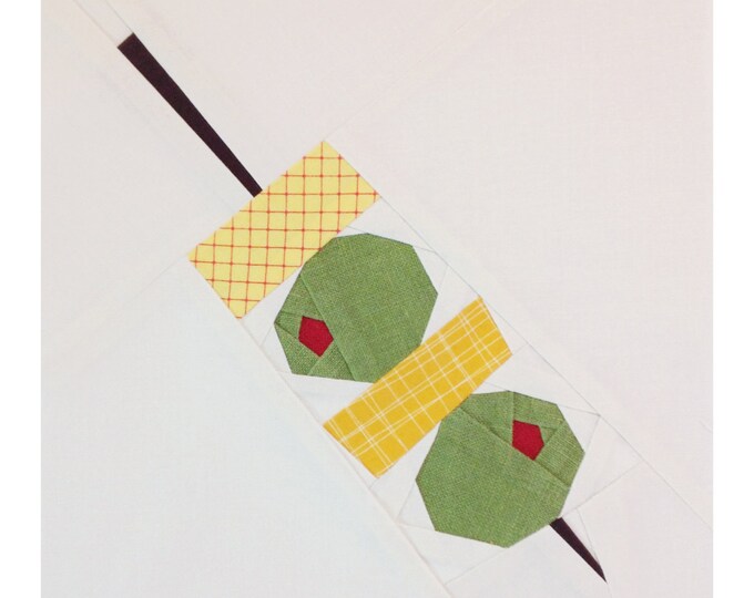 Olive and Cheese Stick Block Pattern - Etsy