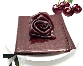 Cuir de fruits de griotte |250 g| Lavashak naturel de style persan, Roll-up snack végétalien, Sans sucre, Gâterie aux cerises sans additif, Idée cadeau