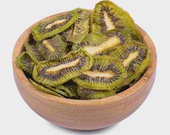 Natural Dried Kiwi 100g | Tangy Fruit Snack, No Sugar Added Kiwi Chips, Healthy Dehydrated Fruit Slices, Office/ School Lunchbox Treat, Gift