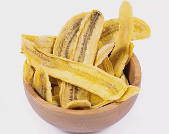 Natural Dried Bananas - 100g No Sugar, No Preservatives dried fruits- healthy snack gift, party & birthday snack, fruit snack gift box,