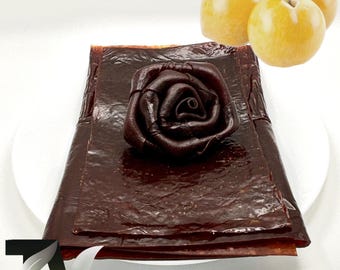 Geel pruimfruitleer | Lavashak in Perzische stijl 250 g | Gezonde veganistische snack met zuur fruit | Rollup natuurlijk pruim | Cadeautraktatie zonder toegevoegde suikers