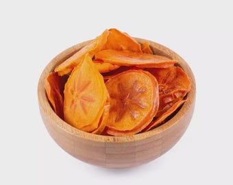 Natural Dried Persimmon, Healthy No Sugar Snack 100g| Vegan Dehydrated Fruit Chips, Hoshigaki, Handmade Dried Fruit Treat,School Fruit Candy
