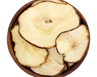Natuurlijke gedroogde peren 100 g | Perenchips zonder toegevoegde suikers, veganistische/vegetarische snack zonder toevoegingen, gezonde lunchboxtraktatie, cadeau gedehydrateerd fruit