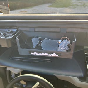 2021+ Bronco Custom Over Visor Storage / Sunglass Holder w/ Choice of Color Accents and Images - Designed for 2021+ Bronco