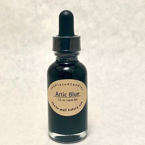 Liquid Candle Dye Black 1oz Glass Bottle With Dropper Etsy