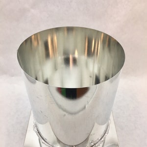 Round Pillar Candle Mold 6in x 4.5in  Metal - 3 wick
