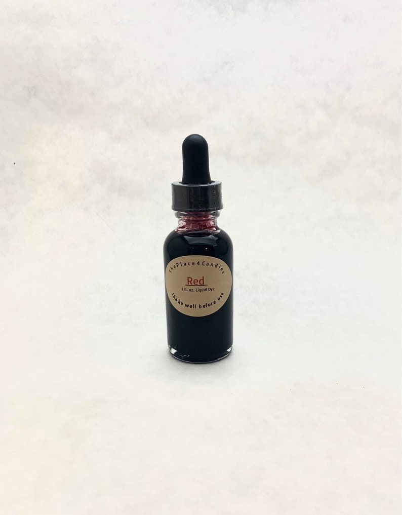 Liquid Candle Dye - RED - 1oz Glass Bottle with Dropper