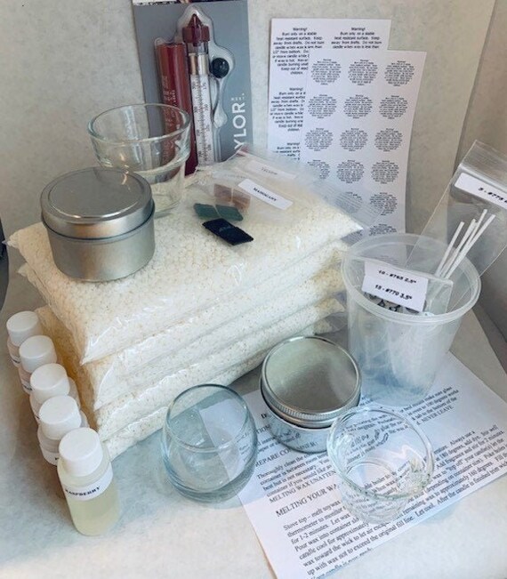 Soy Candle Making Kit 5lb Container Kit wax wicks Etsy