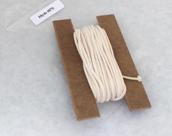 Candle Wick, Wicking - 30ft/10yds - #870 by the foot / yard  Beeswax, Natural Wax