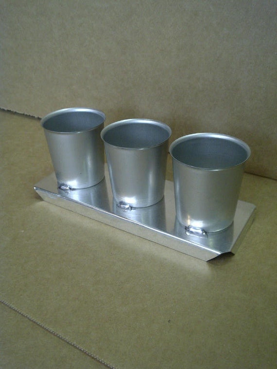 Crafts Candle Moulds 3 UP VOTIVE MOLD METAL CANDLES MOLDS NEW