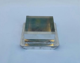 Square Floating Candle Mold, 2.5in x 1in, Metal