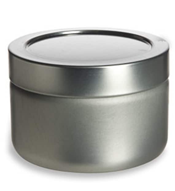 8oz Round Deep Tin Containers Twist Lug Lids 12 NEW Candles Spices Beads