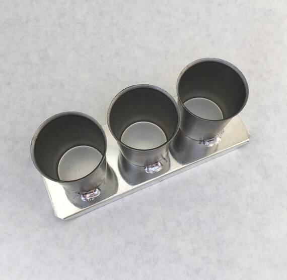 Crafts Candle Moulds 3 UP VOTIVE MOLD METAL CANDLES MOLDS NEW