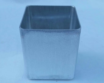 Square Votive Candle Mold, Seamless Aluminum