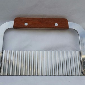 Wax and Soap Serrated Cutter - 1ea - Bread Dough, Cookies 3in x 6in Stainless Steel