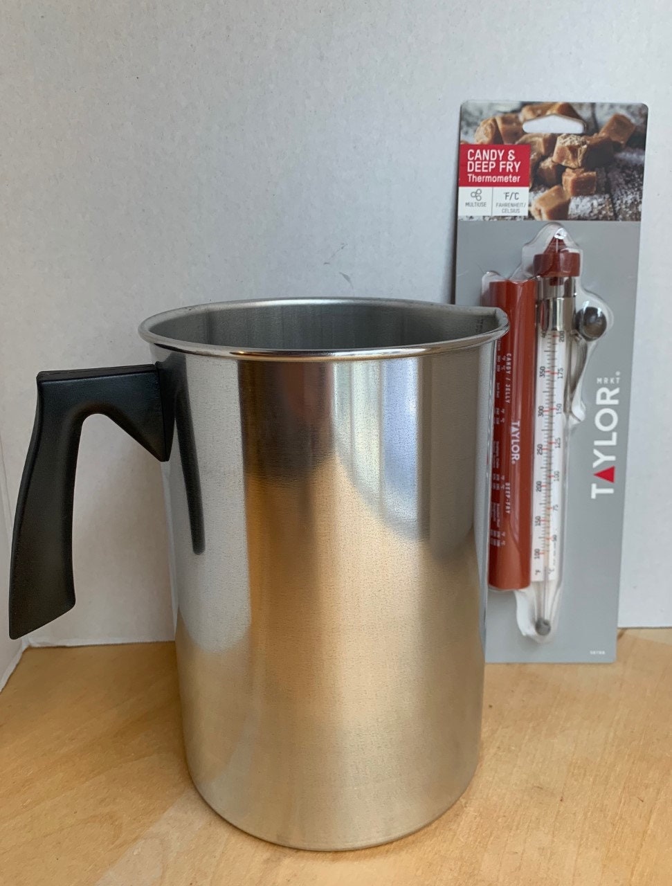 Large Pour Pot and Thermometer 