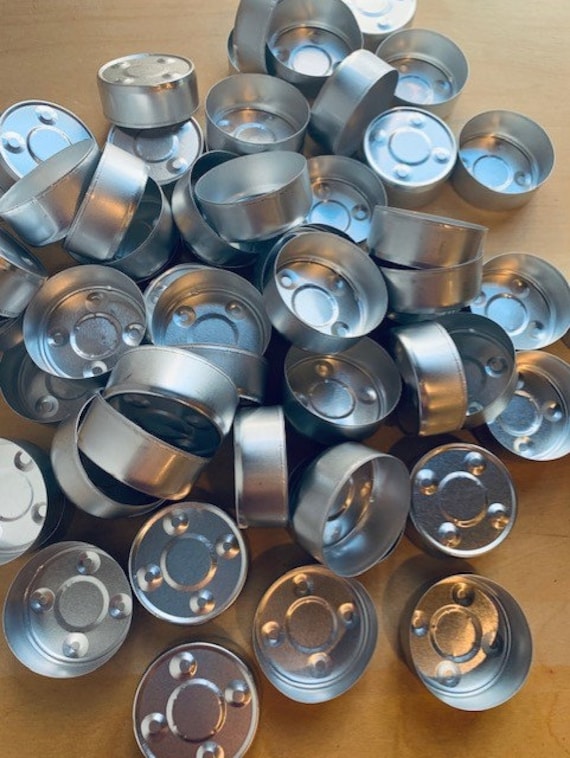 halvø hul Sæt ud Metal Tealight Cups 100 Aluminum Tea Light Containers With - Etsy