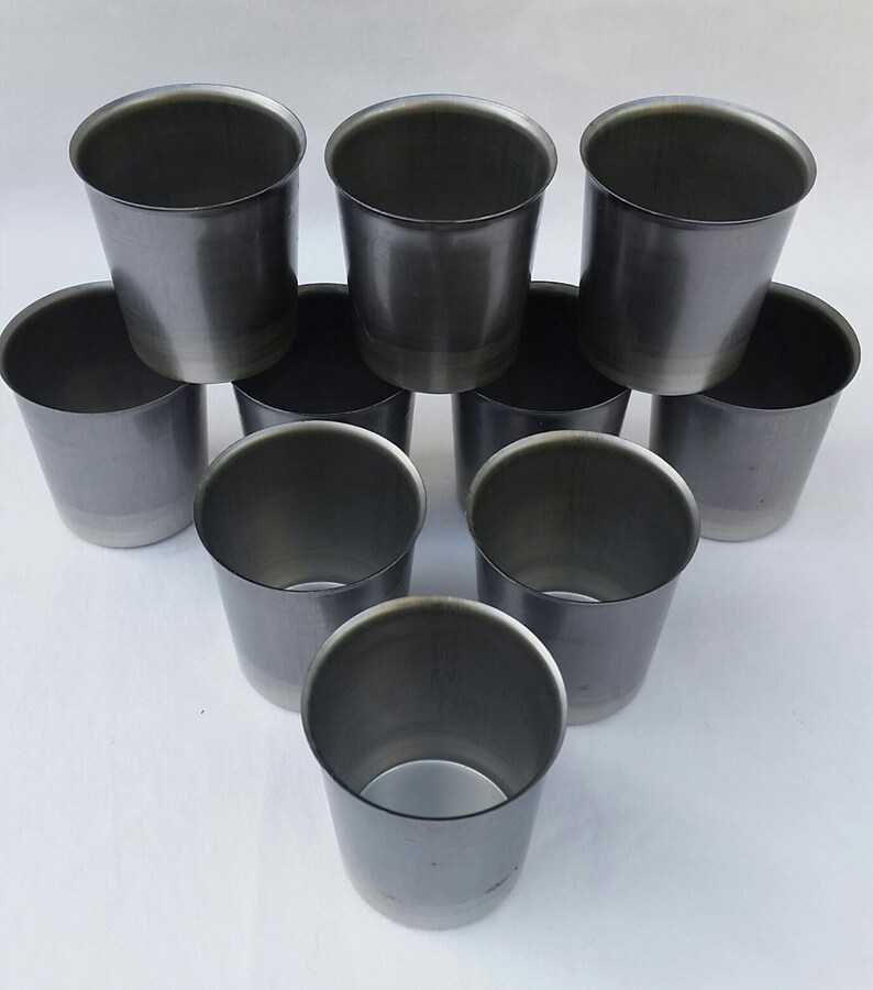 24 Round Votive Candle Mold NEW Seamless Metal Candles Etsy