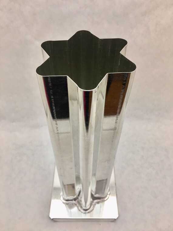 10 Point Star Pillar Candle Mold 3/" x 3.5/" w//Round Corners