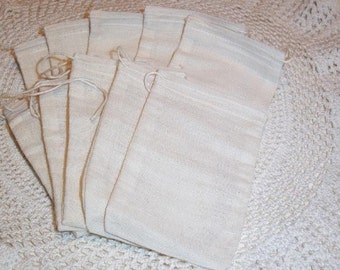 Soap Making Muslin Drawstring Bags 4 x 6 (25) storage bag soap bag rubber stamping sachet bag