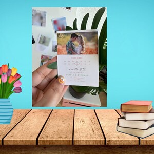 Save the Date Foto Magnet, Hochzeitseinladung, Foto Magnet, Perfektes Geschenk zum Jahrestag