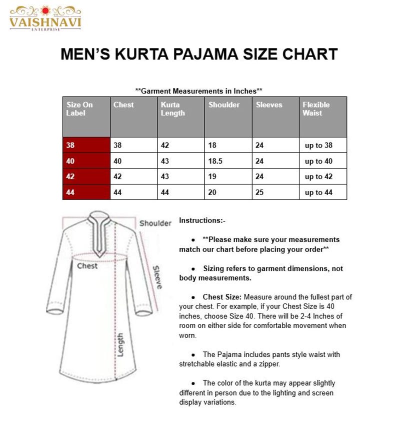 Pijama kurta de seda jacquard para hombre: ropa étnica india imagen 9