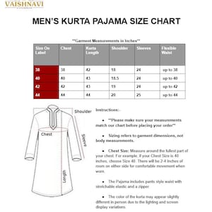 Digitaldruck Herren Kurta Pyjama Set: Indische ethnische Hochzeitskleidung Bild 6