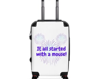 It All Started With a Mouse! Disney World Suitcase