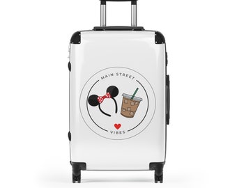 Main Street Vibes Minnie Ears Iced Coffee Suitcase