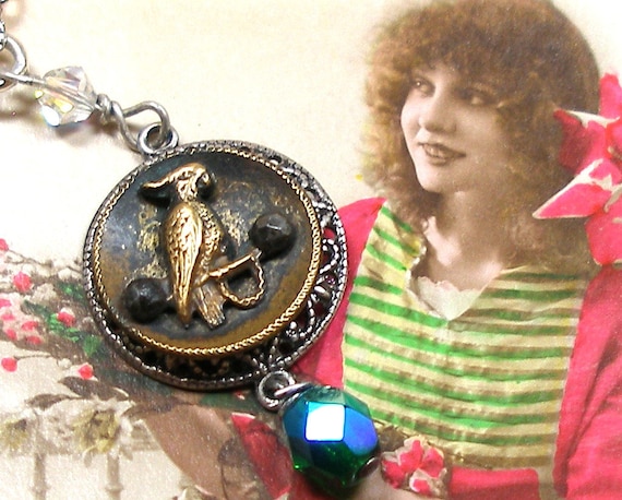 Antique store button jewelry