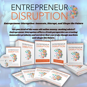 Pakiet Entrepreneur Disruption z prawami Master Resell, innowacyjnymi przewodnikami, samouczkami wideo, zestawem marketingowym, Growth Hacking i strategią biznesową