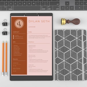 Gray Gold Clean CV Resume | Corporate Resume | Instant Download | Editable Resume Template | Easy-to-Use CV Design