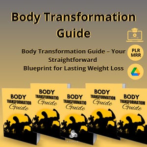 Body Transformation Guide Ebook, Weight Loss Plan, 28 Day Fat Loss Program, HIIT Workout Guide, Fitness Coaching PLR Digital Download