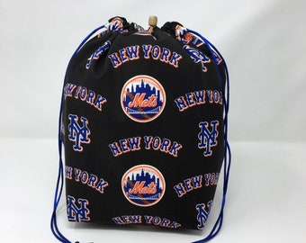 New England Patriots Drawstring Knitting Crochet Project Bag HOLIDAY SALE
